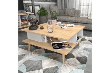 Andifli Sofabord 89x44x89 cm - Eik - Møbler - Bord - Sofabord