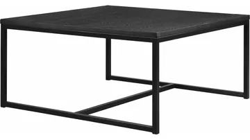 Sofabord Anish 100x100 cm Umontert - Svartlakkert ask - Møbler - Bord - Sofabord