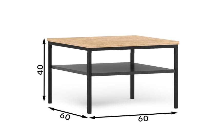 Anjal Sofabord 60 cm - Eik - Møbler - Bord - Sofabord