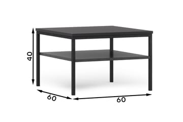 Anjal Sofabord 60 cm - Svart - Møbler - Bord - Sofabord