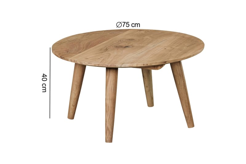 Antwanesha Sofabord 75 cm - Brun - Møbler - Bord - Sofabord