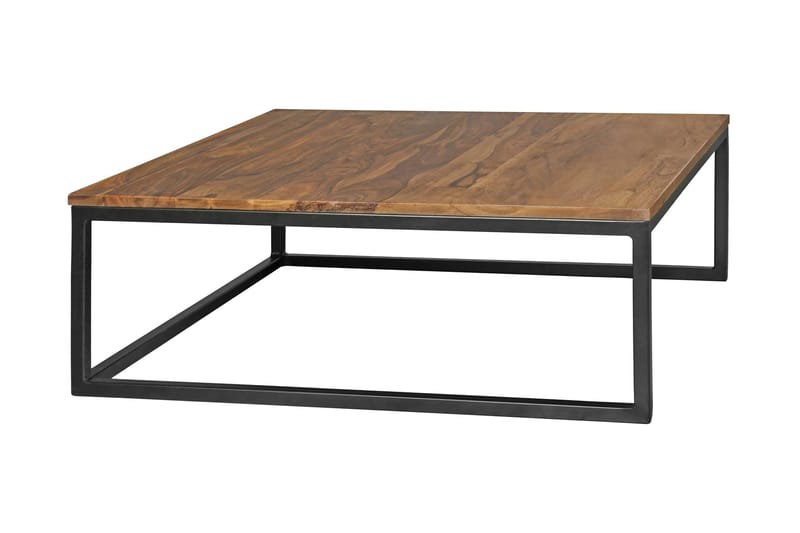 Aranza Settbord 75 cm 2 Bord - Massivt Tre/Svart - Møbler - Bord - Sofabord