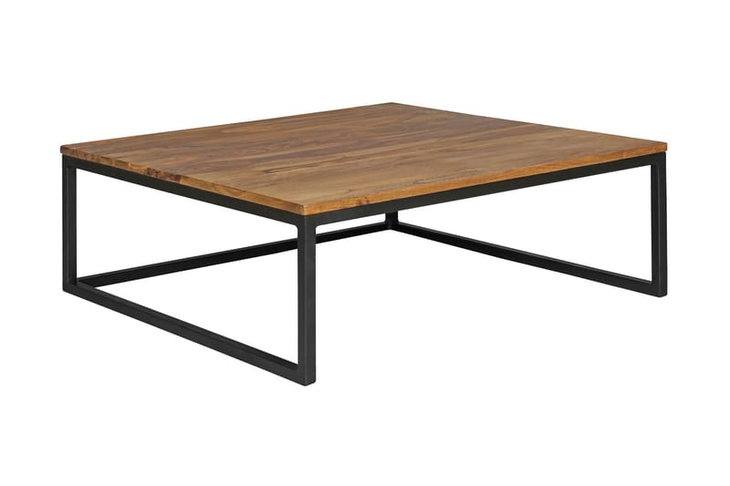 Aranza Settbord 75 cm 2 Bord - Massivt Tre/Svart - Møbler - Bord - Sofabord