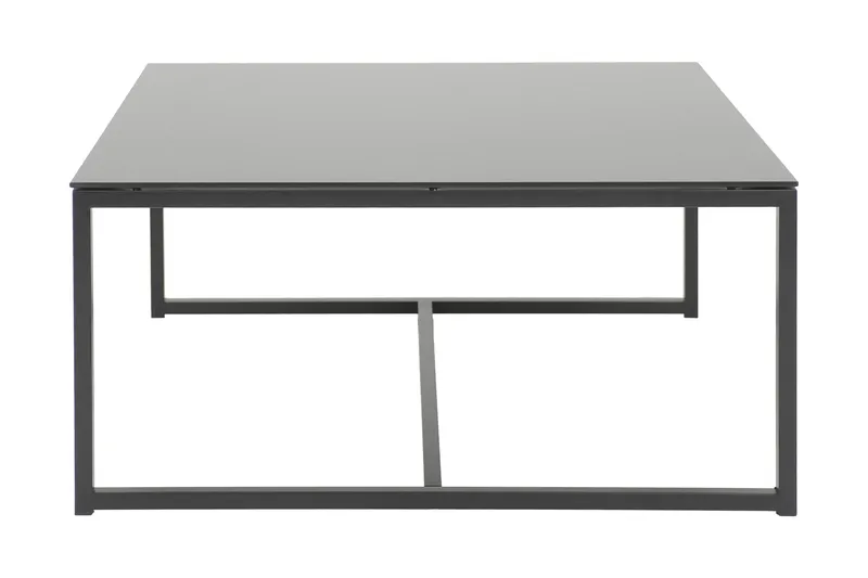 Ardler Sofabord 100 cm, Glass/Svart