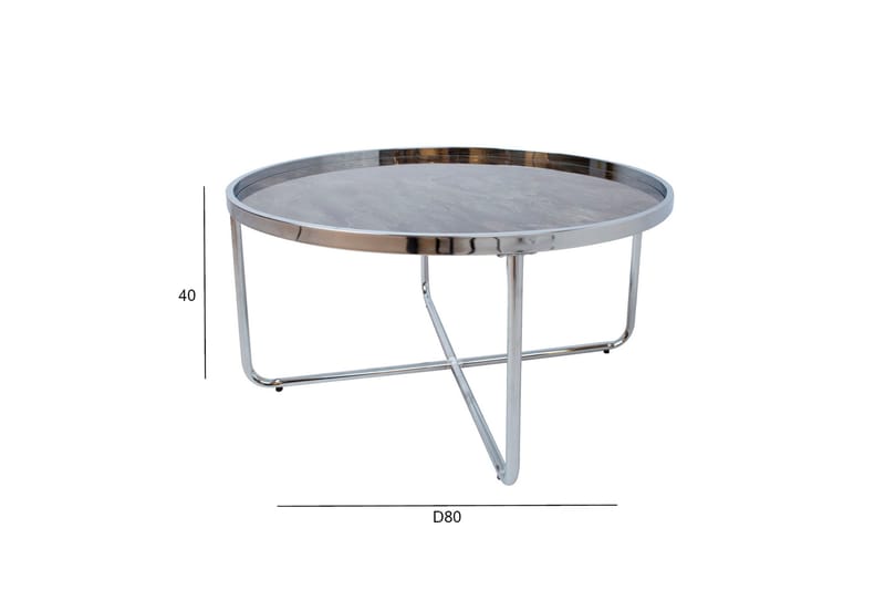 Astor Sofabord 80x40 cm Grå - Møbler - Bord - Sofabord