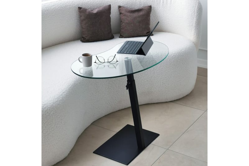 Athodna Sofabord 70x40x70 cm Oval - Svart - Møbler - Bord - Sofabord