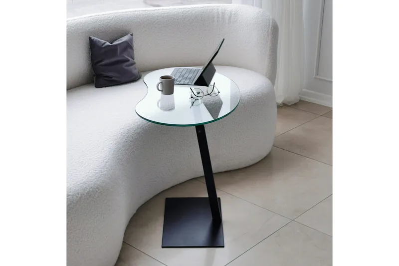 Athodna Sofabord 70x40x70 cm Oval - Svart - Møbler - Bord - Sofabord