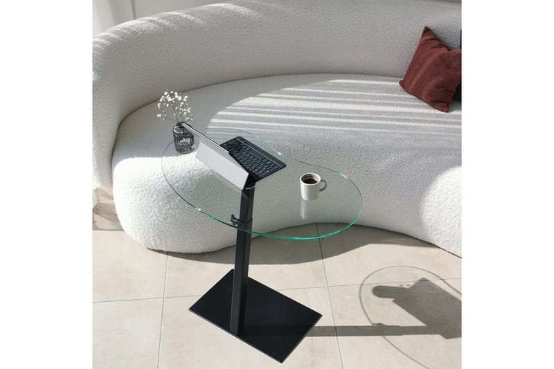 Athodna Sofabord 70x40x70 cm Oval - Svart - Møbler - Bord - Sofabord