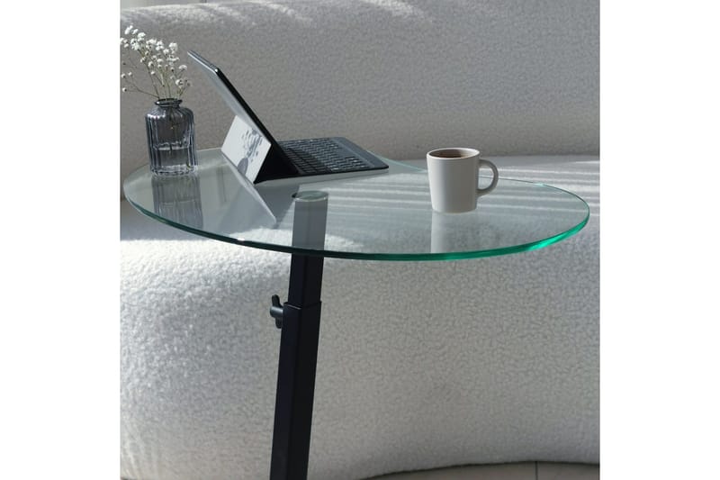 Athodna Sofabord 70x40x70 cm Oval - Svart - Møbler - Bord - Sofabord