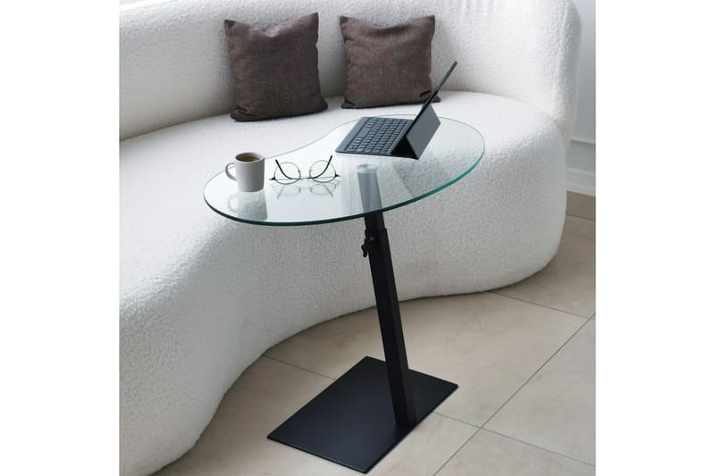 Athodna Sofabord 70x40x70 cm Oval - Svart - Møbler - Bord - Sofabord