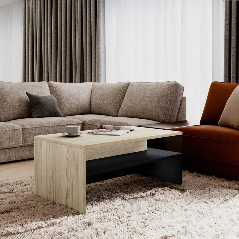 Sofabord Baros - San Remo Eik Lys Laminat - Møbler - Bord - Sofabord