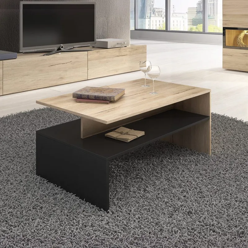 Sofabord Baros - San Remo Eik Lys Laminat - Møbler - Bord - Sofabord