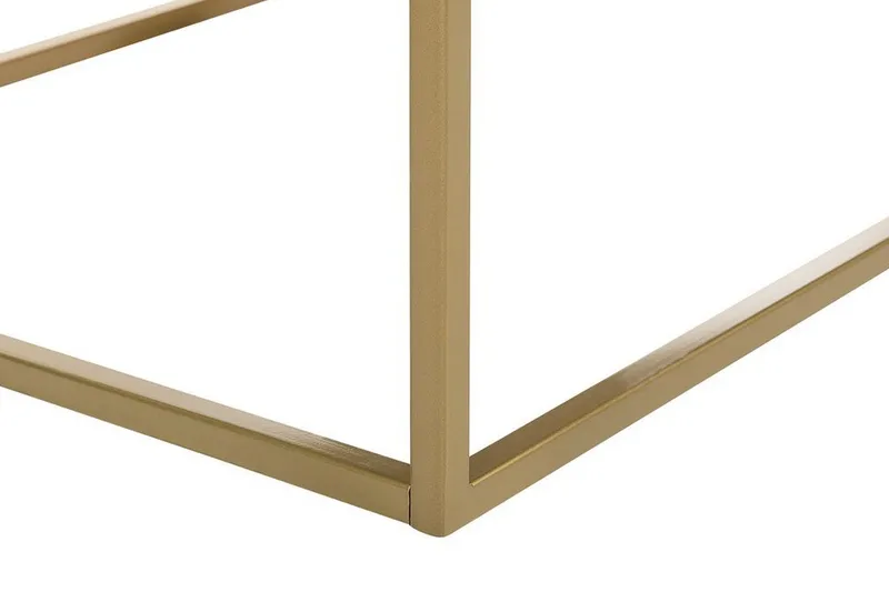 Barreras Sofabord Svart Marmormønster - Svart/Gull - Møbler - Bord - Sofabord