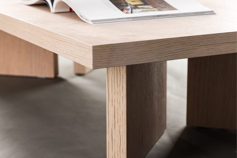 Bassholmen Sofabord 140x80 cm - Whitewash - Møbler - Bord - Sofabord