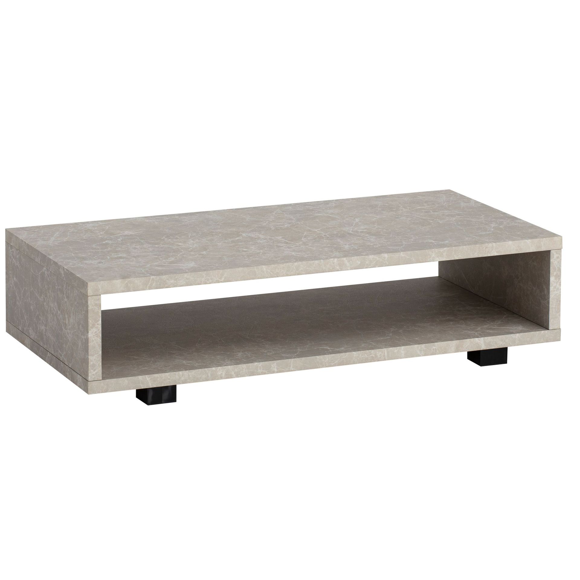 Belaro sofabord 100 cm - Sandgrå og svart