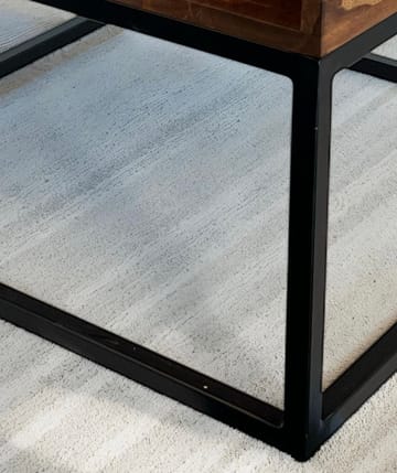 Beleri sofabord 60 cm kvadratisk - Varm brun og svart - Møbler - Bord - Sofabord - Sofabord med oppbevaring