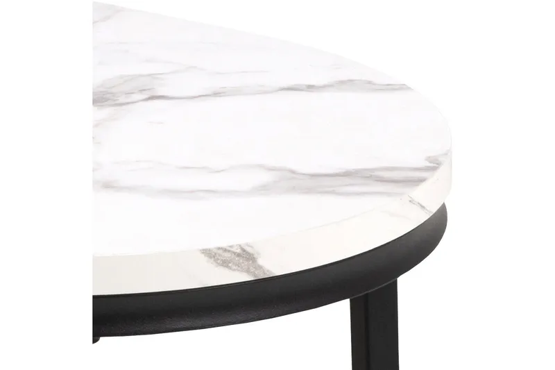 Belgrat Sofabord 70 cm Rund - Hvid - Møbler - Bord - Sofabord