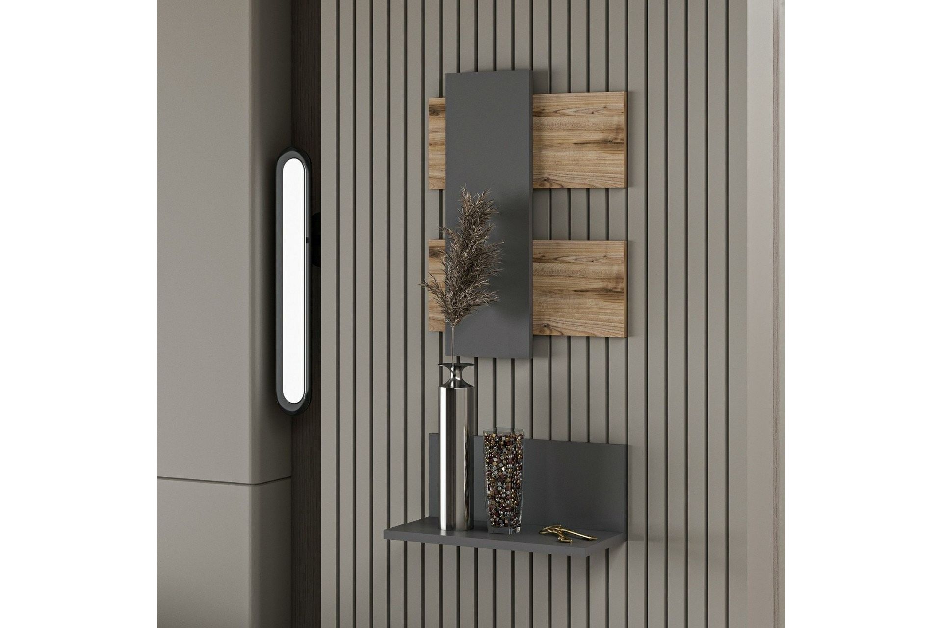 Belita Sofabord 45 cm - Eik/Antrasitt - Møbler - Bord - Sofabord