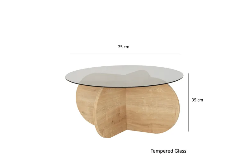 Bengul Sofabord 75 cm - Grå - Møbler - Bord - Sofabord
