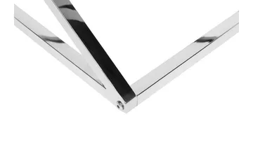 Beverly 60 cm Kvadratisk Sofabord i Glass og Metall - Transparent - Møbler - Bord - Sofabord