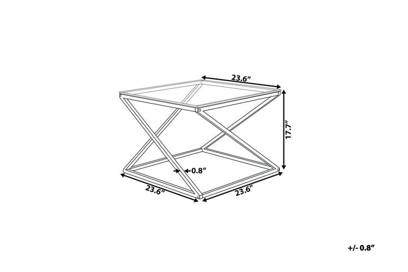 Beverly Sofabord 60 cm - Sølv - Møbler - Bord - Sofabord