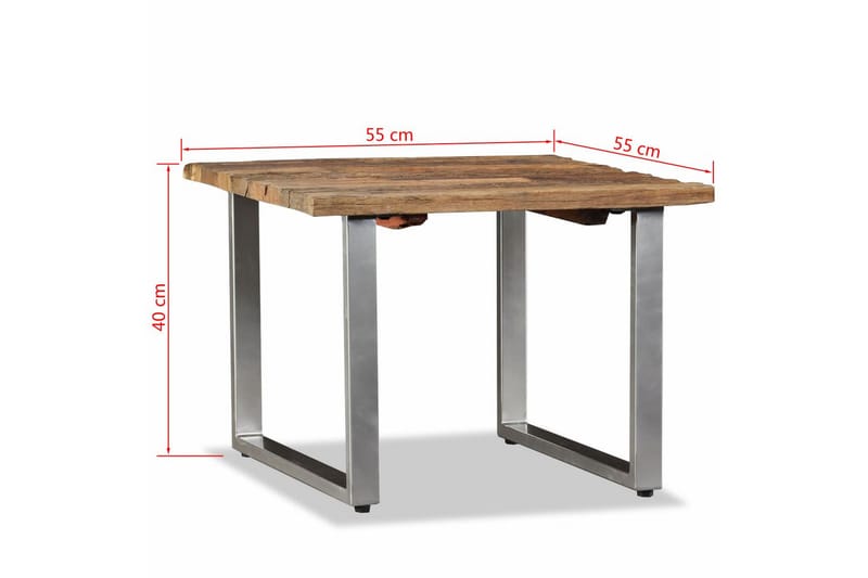 Bidogno Sofabord 55x55 cm - Resirkulert Tre - Møbler - Bord - Sofabord