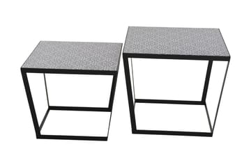 Birsay Settbord 50 cm 2 Bord - Svart/Grå/Hvit - Møbler - Bord - Sofabord