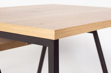 Bodsjö Rektangulært Settbord 88 cm i Tre med Metallstativ - Brun|Svart - Møbler - Bord - Sofabord