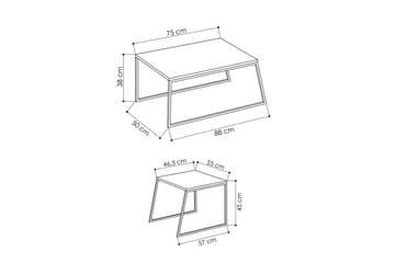 Bodsjö Settbord 88 cm 2 Bord - Møbler - Bord - Sofabord