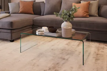 Bonisiolo rektangulært sofabord i glass 110 cm - Transparent - Møbler - Bord - Sofabord