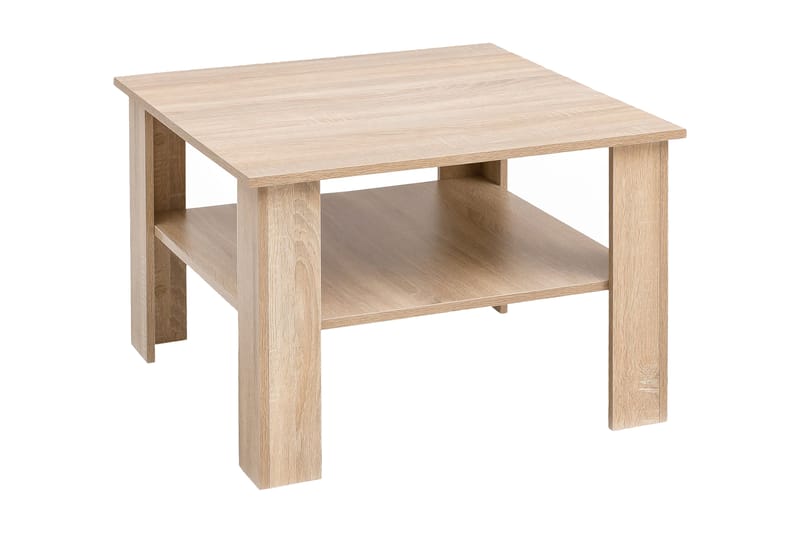 Bulanda Sofabord 60 cm med Oppbevaringshylle - Natur - Møbler - Bord - Sofabord