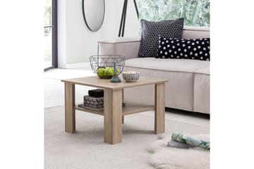 Bulanda Sofabord 60 cm med Oppbevaringshylle - Natur - Møbler - Bord - Sofabord