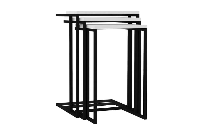 Bulskoll Settbord 40x61,8x40 cm - Hvit - Møbler - Bord - Sofabord