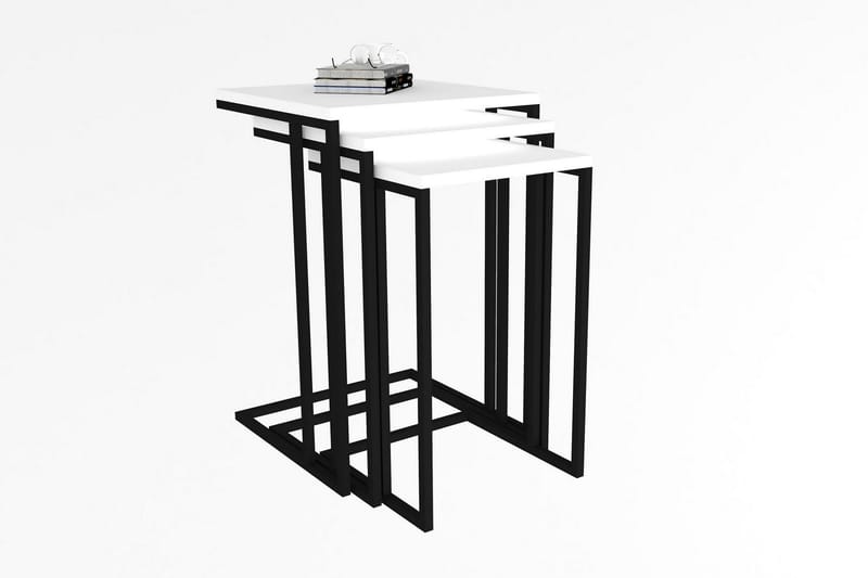 Bulskoll Settbord 40x61,8x40 cm - Hvit - Møbler - Bord - Sofabord