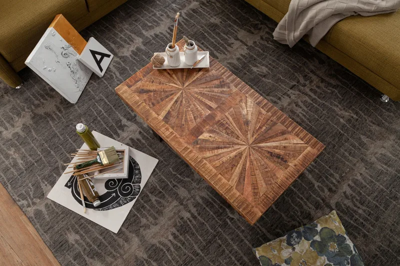 Buncton Sofabord 105 cm - MangoTre/Svart - Møbler - Bord - Sofabord