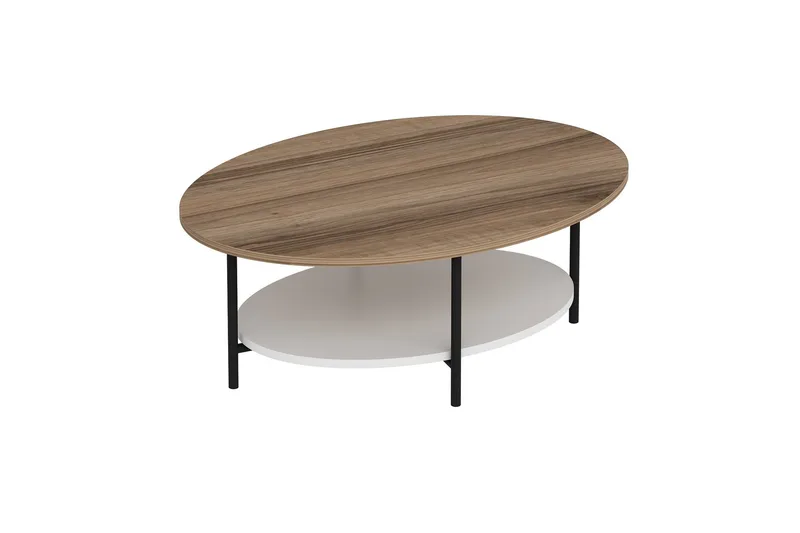 Burata Sofabord 90 cm - Eik/Hvit - Møbler - Bord - Sofabord