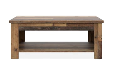 Cadle Sofabord 110 cm med Oppbevaringshylle - Brun - Møbler - Bord - Sofabord