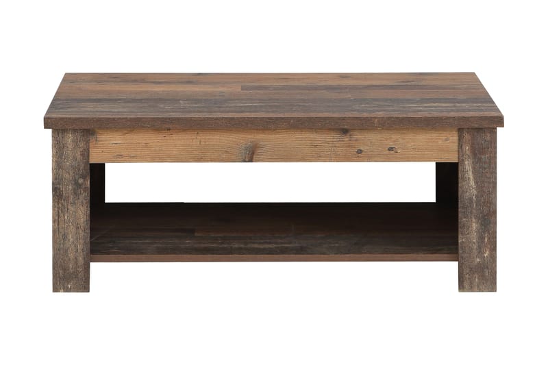Cadle Sofabord 110 cm med Oppbevaringshylle - Brun - Møbler - Bord - Sofabord