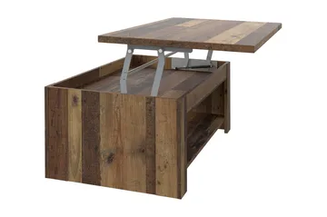 Cadle Sofabord 110 cm med Oppbevaringshylle - Brun - Møbler - Bord - Sofabord