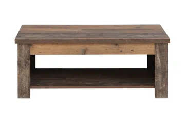 Cadle Sofabord 110 cm med Oppbevaringshylle - Brun - Møbler - Bord - Sofabord