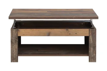 Cadle Sofabord 110 cm med Oppbevaringshylle - Brun - Møbler - Bord - Sofabord