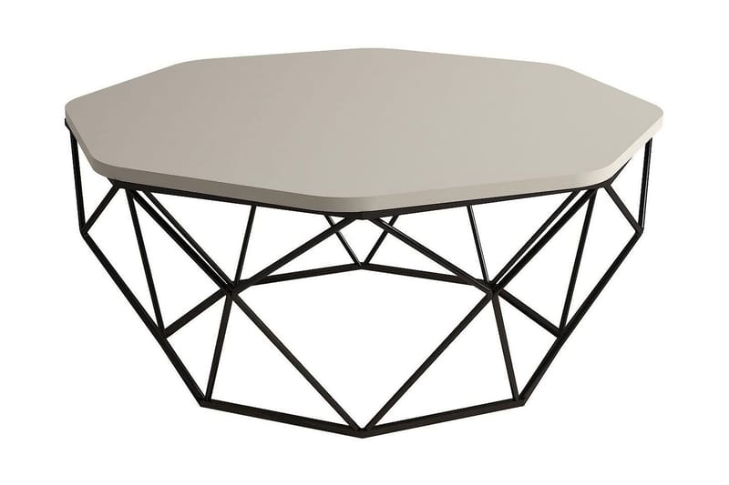 Callear Sofabord 90 cm Kantigt - Grå/Svart - Møbler - Bord - Sofabord