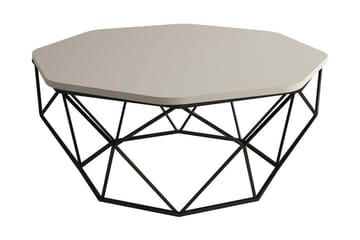 Callear Sofabord 90 cm Kantigt - Grå/Svart - Møbler - Bord - Sofabord