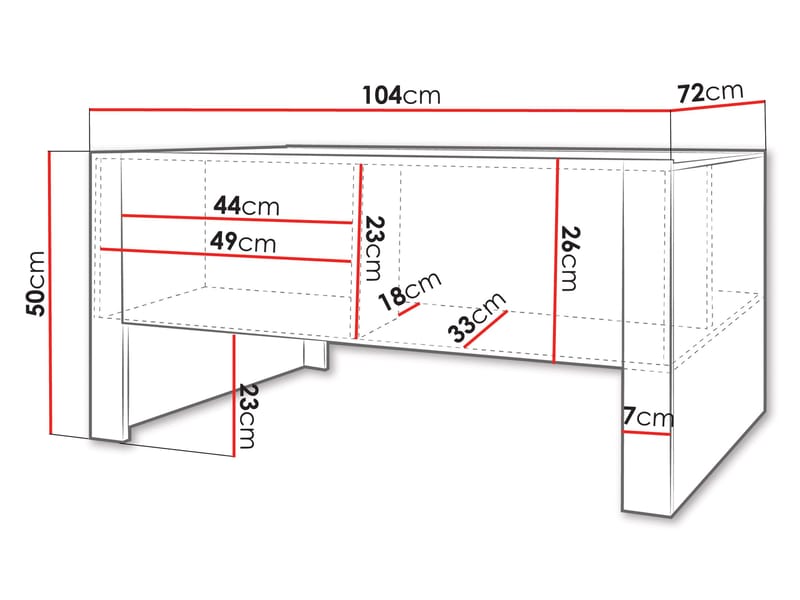 Calvenn Sofabord 104 cm - Møbler - Bord - Sofabord