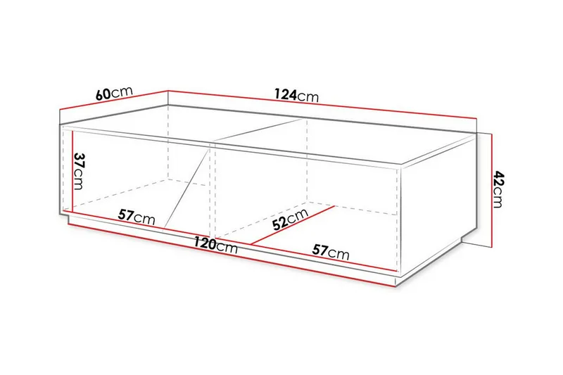 Carbost Soffbord 60 cm NO_BRAND Anthracite - Møbler - Bord - Sofabord