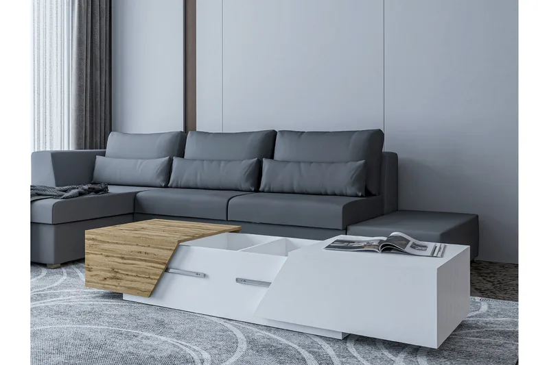 Carbost Soffbord 60 cm White - Møbler - Bord - Sofabord