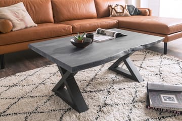 Cartagena Sofabord 110 cm Ben X-form - Grå - Møbler - Bord - Sofabord
