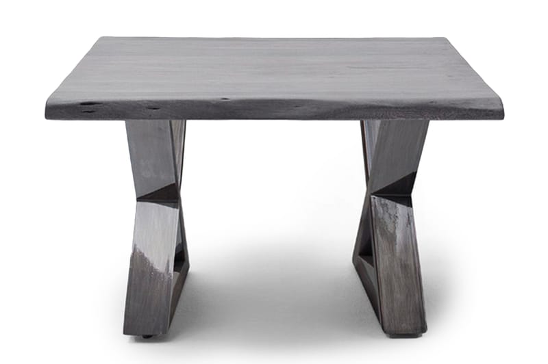 Cartagena Sofabord 75 cm Ben X-form - Grå/Sølv - Møbler - Bord - Sofabord