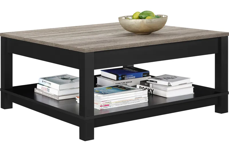 Carver Sofabord 90 cm Svart - Dorel Home - Møbler - Bord - Sofabord