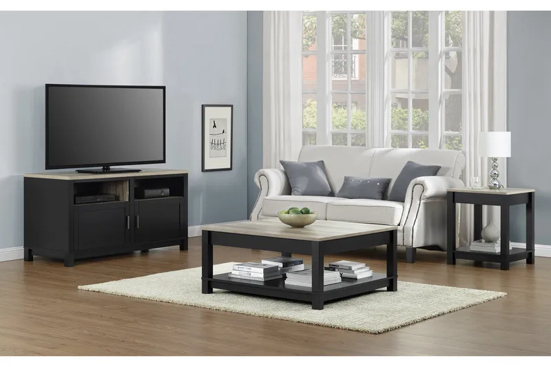 Carver Sofabord 90 cm Svart - Dorel Home - Møbler - Bord - Sofabord